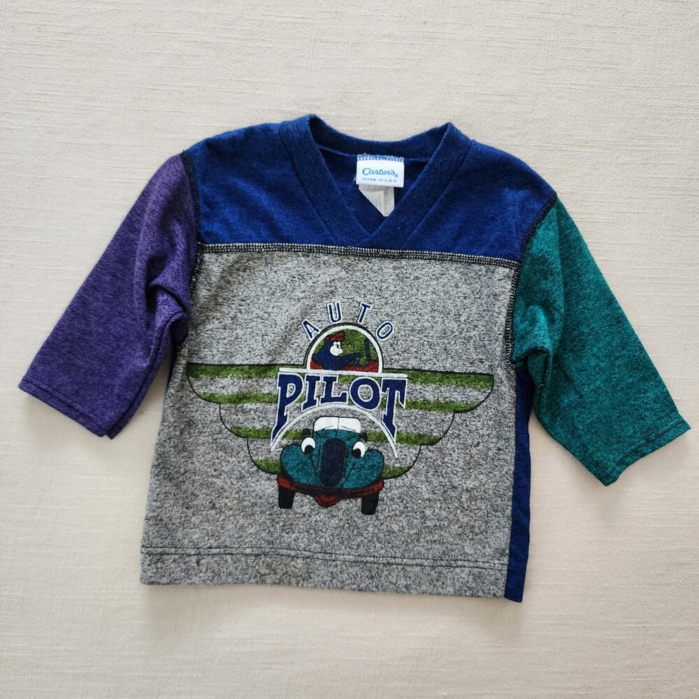 Vintage Autopilot Color Block Long Sleeve 18 months